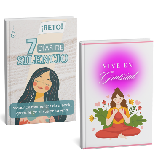Pack Libera Tu Mente y Vive en Calma:  Reto 7 Días de Silencio + Vive en Gratitud